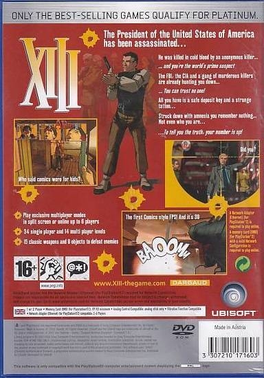 XIII - PS2 - Platinum (Genbrug)